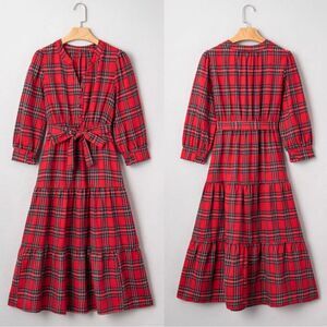Ted Tartan Print Christmas Dress